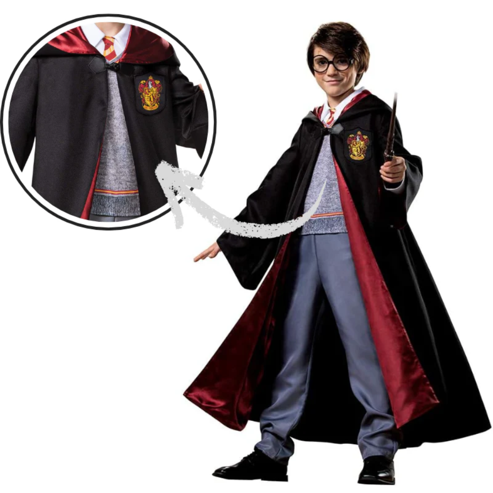 Déguisement Harry Potter – Robe Capuche – Écusson