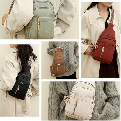 Clémentea Sac à Bandoulière Rétro en Cuir | Sac a Main Compact pour Femme