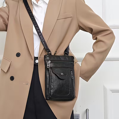 Amélie Bandoulière en Cuir | Sac Bandoulière Compact pour Femme