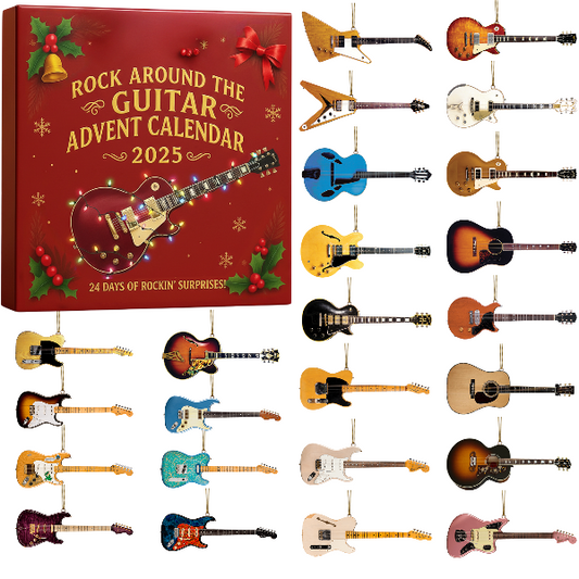StringMasters Calendrier Guitare 2025 | 24 Mini Guitares de Collection
