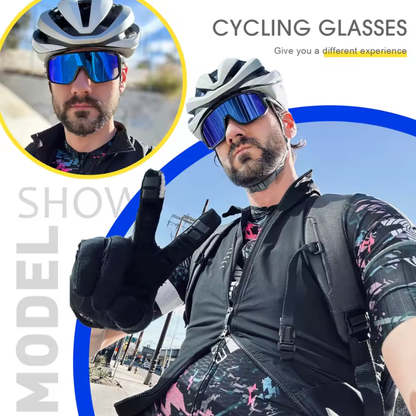 Lunettes de Cyclisme – Antidérapantes – Miroir
