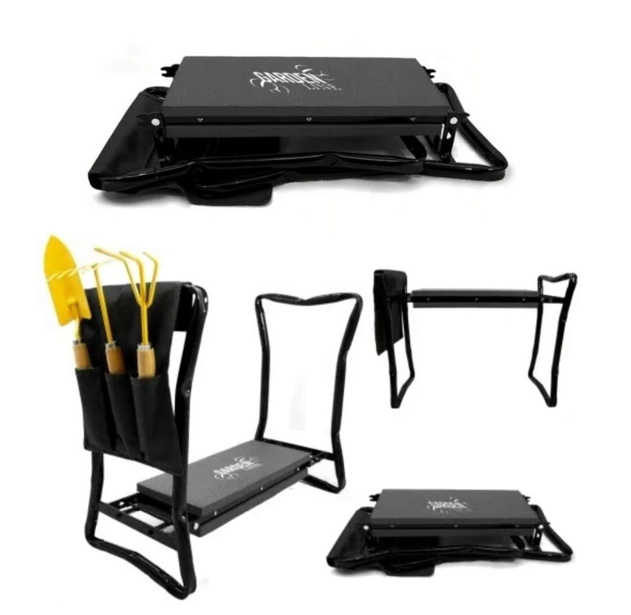 Tabouret Jardin Pliant – Porte-Outils – Jardinage