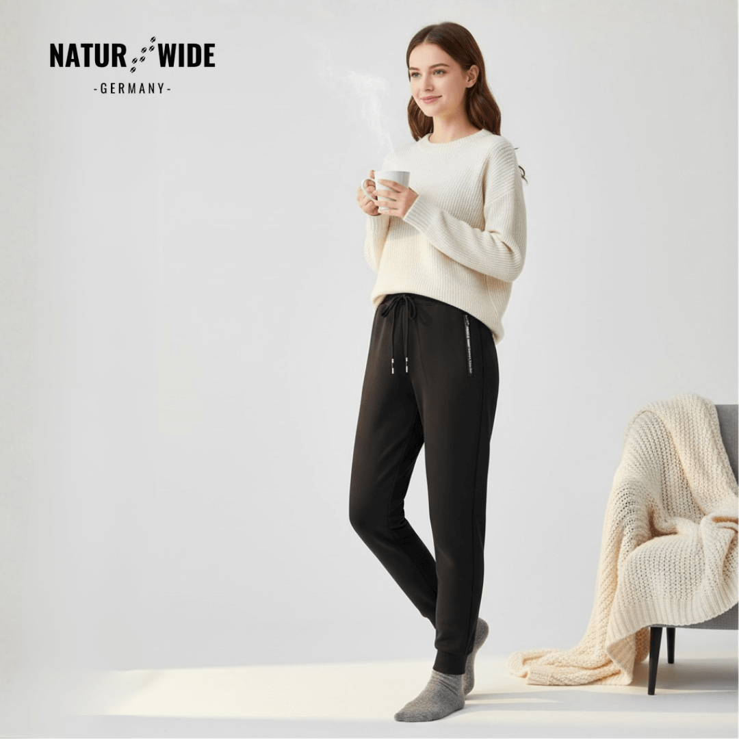 Pantalon Jogging Hiver – Doublé Polaire – Poches Zippées