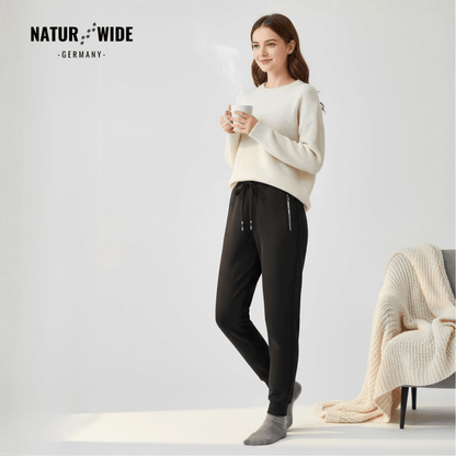 Pantalon Jogging Hiver – Doublé Polaire – Poches Zippées