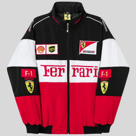 Veste de course Ferrari Racing vintage pour hommes et femmes