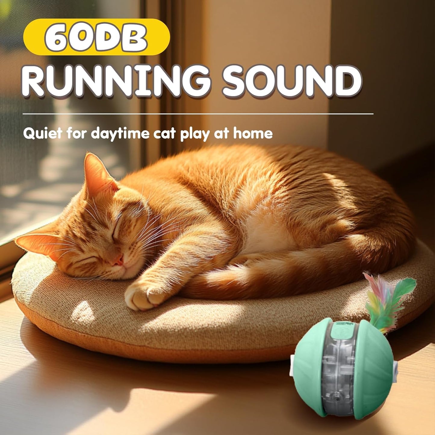 Balle Laser Interactive Chat Rechargeable