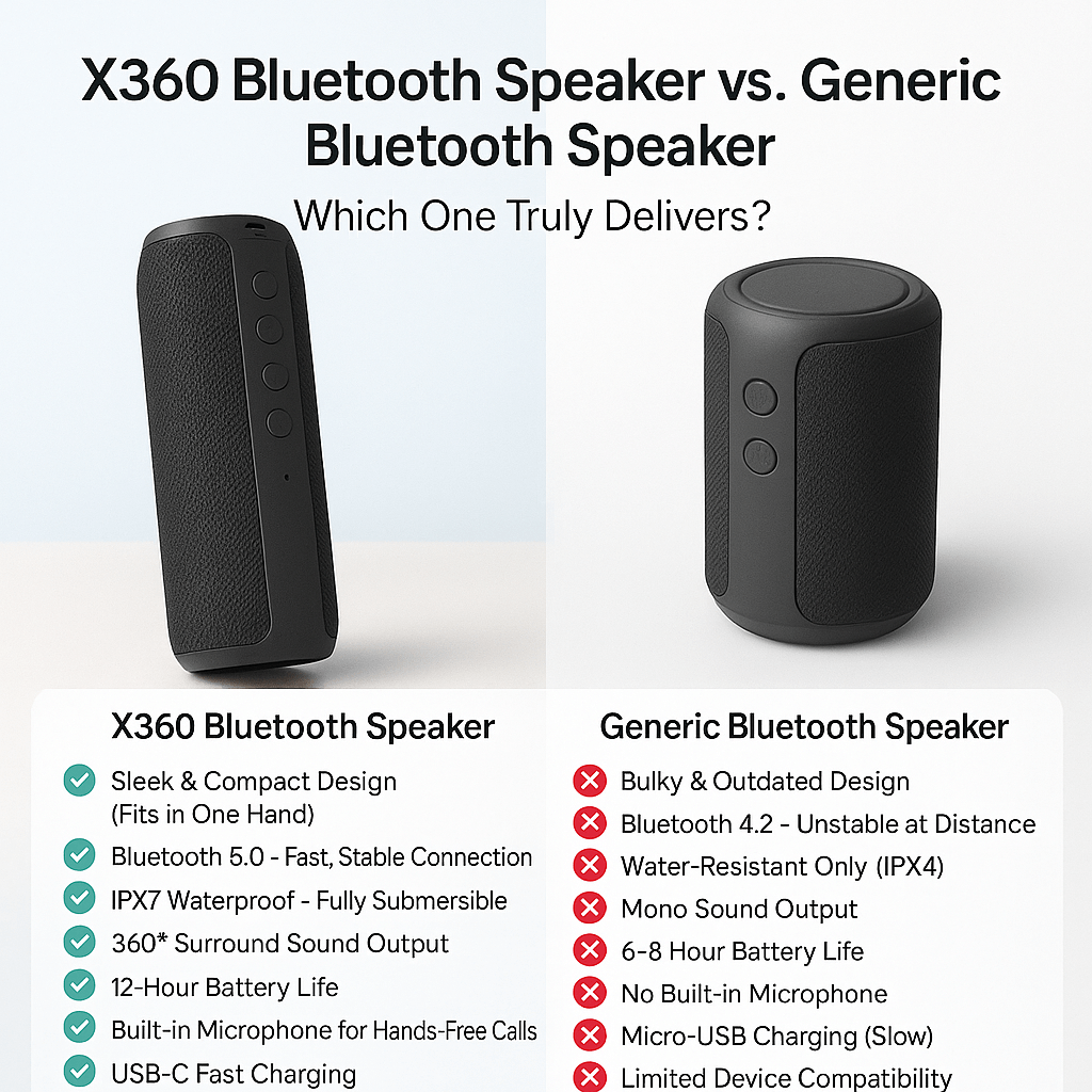 Enceinte Bluetooth Étanche 360° Compacte