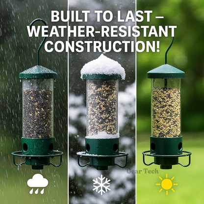 Mangeoire Oiseaux Anti-Écureuil Rotative