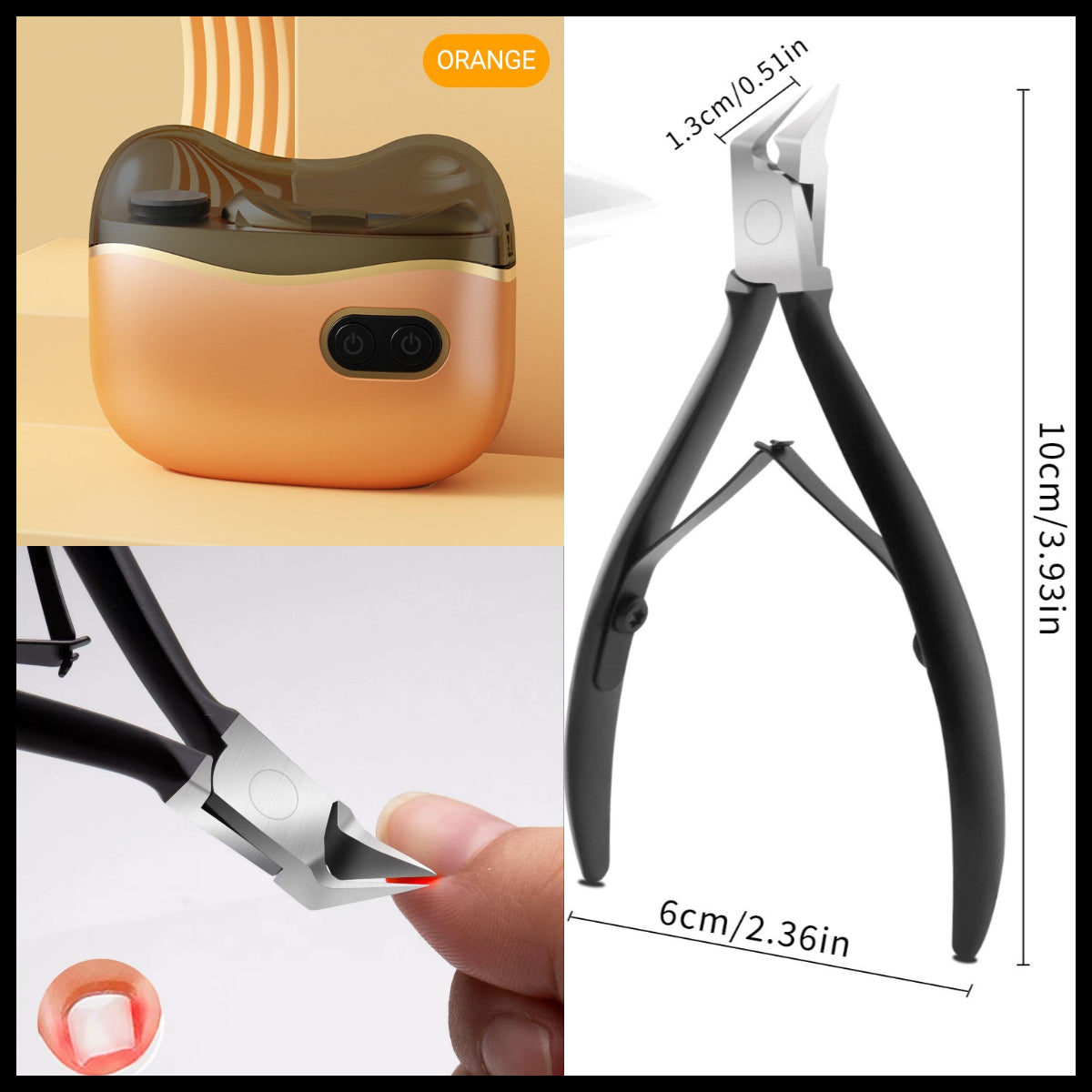 Coupe-Ongles Électrique 2-en-1 Bébé