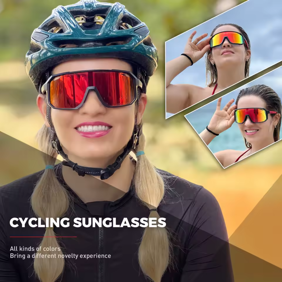 Lunettes de Cyclisme – Antidérapantes – Miroir