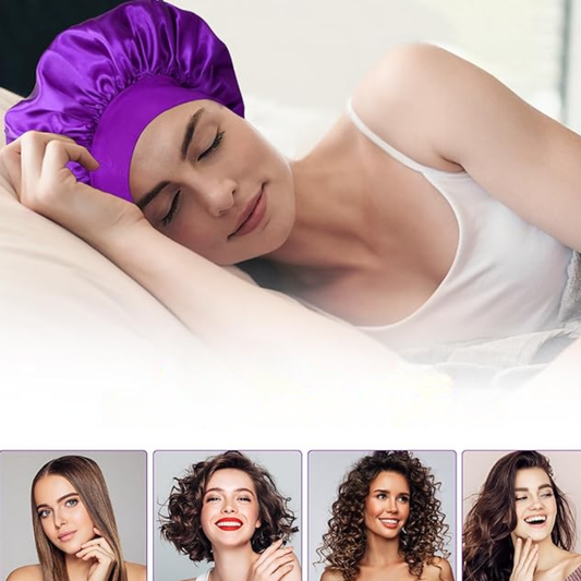 BelleCheveux Bonnet de Nuit Satiné | Cheveux Lisses et Sans Frisottis