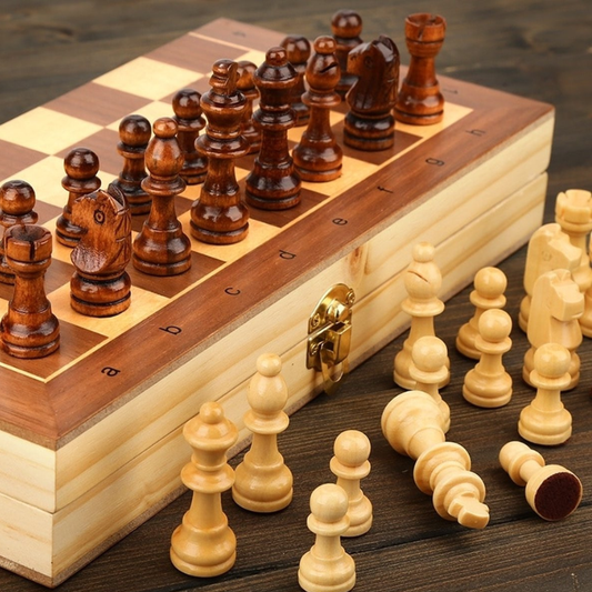 Jeu d’échecs – Bois – Coffret Pliant