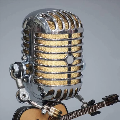 Statuette Microphone – Métal – Avec Guitare