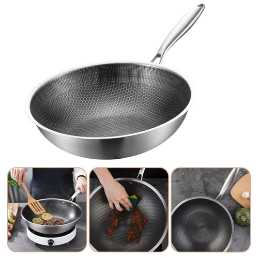 SteelHex Wok Hybride | Ultra Durable Antiadhésif