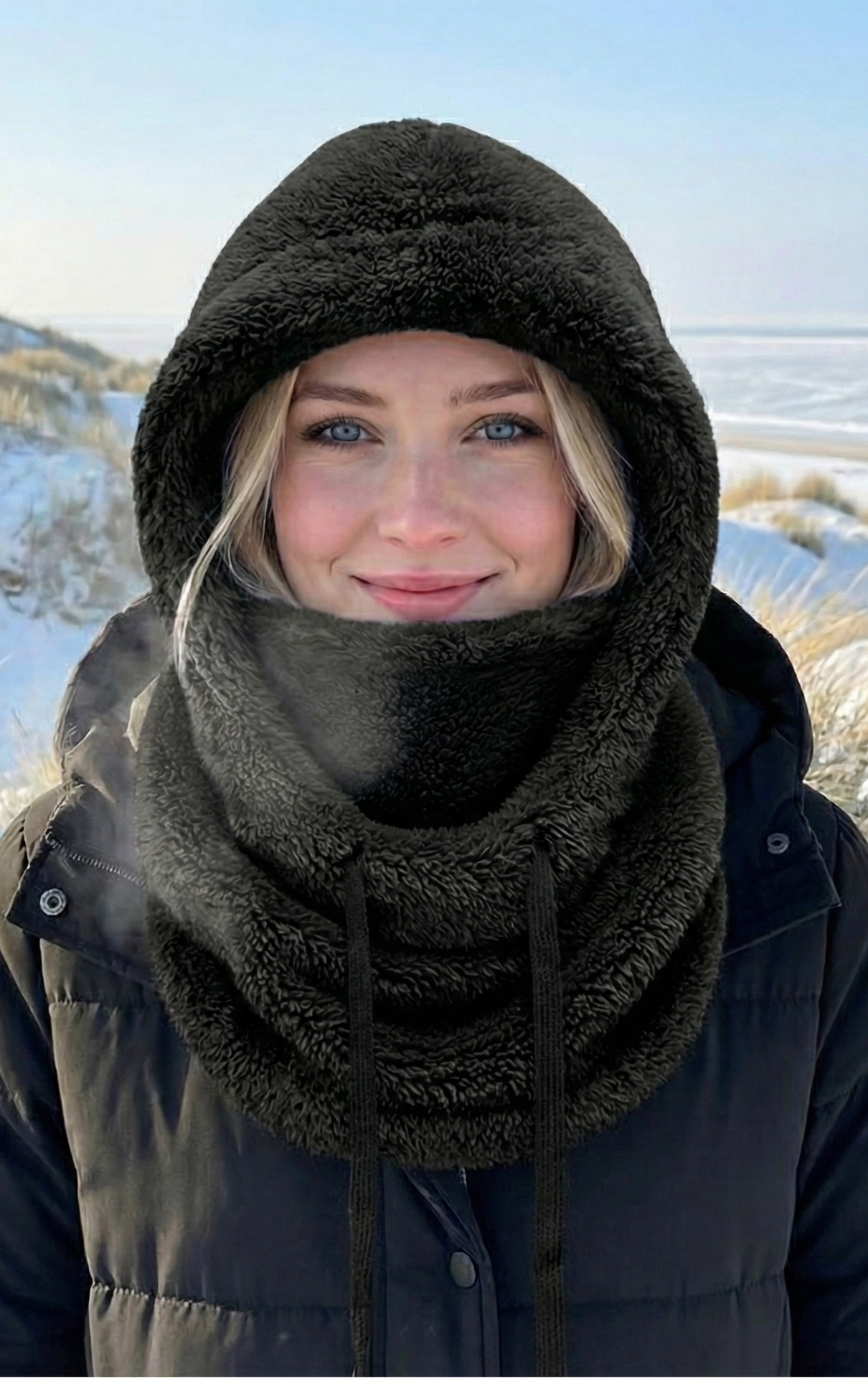 Capuche Polaire Hiver Coupe-Vent