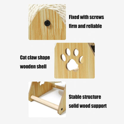 Balle Griffoir Sisal Bois Chat