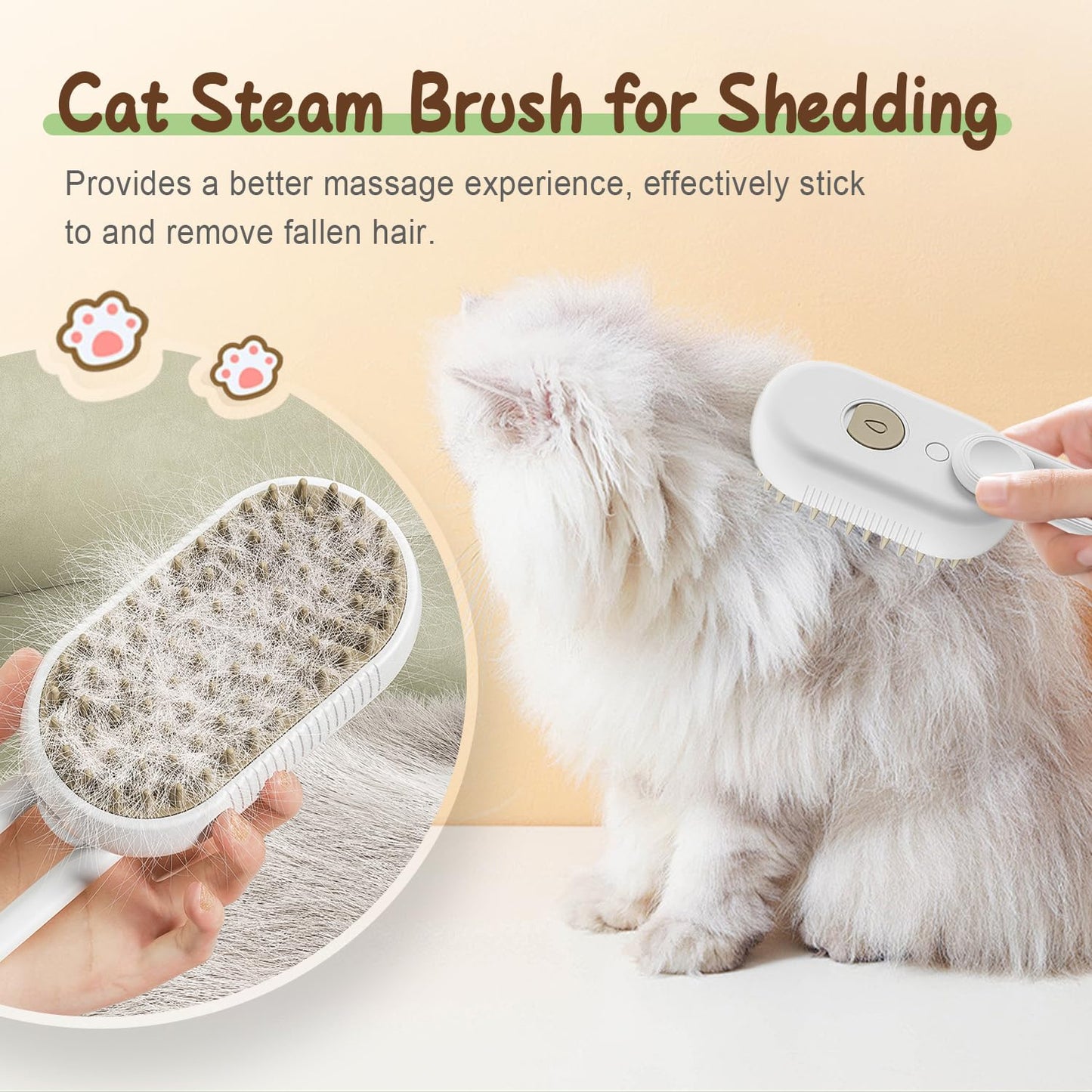 Brosse Brume Anti-Poils Pour Chat