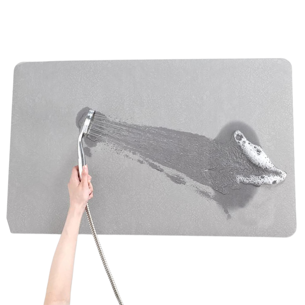 AquaDry Tapis de Bain en Pierre | Séchage Rapide & Confort Antidérapant