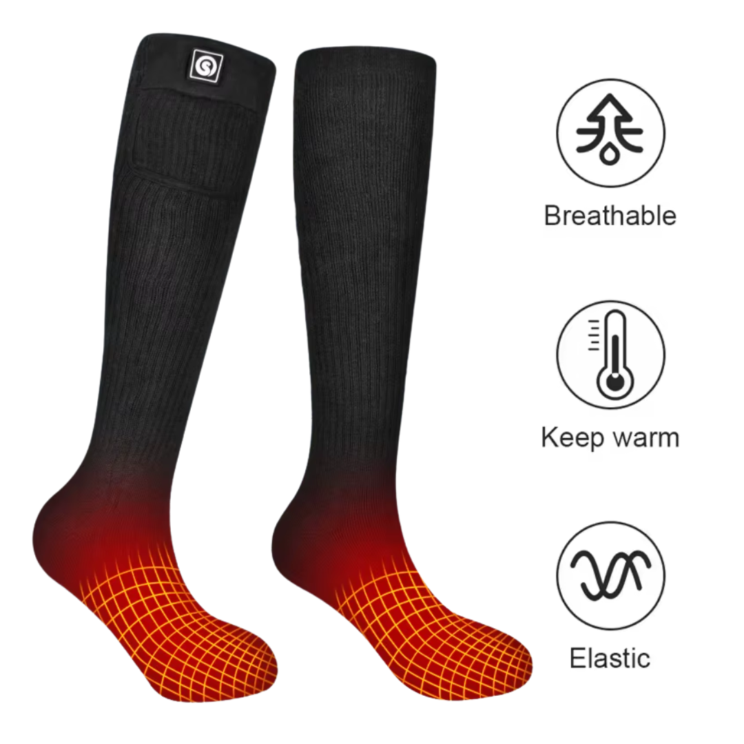 Chaussettes Chauffantes – Rechargeables – Hiver Extérieur
