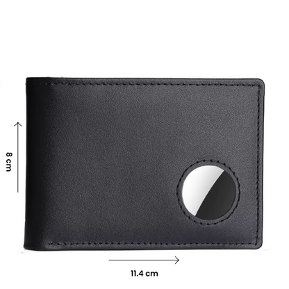 SlimWallet Bleu Marine | Portefeuille Mince & Compatible Airtag Homme