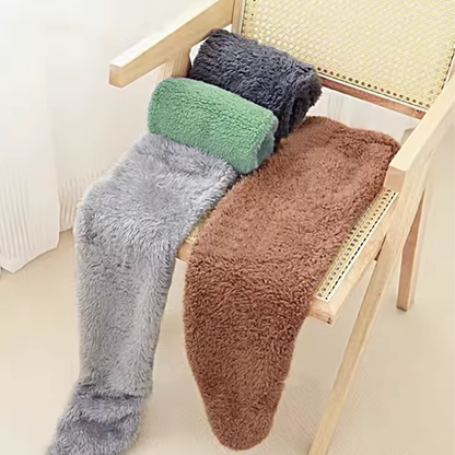 Chaussettes Hautes – Peluche Épaisse – Orteils Ouverts ou Fermés