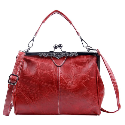 Améliane Sac à Main Vintage en Cuir | Sac Bandoulière Rétro et Intemporel