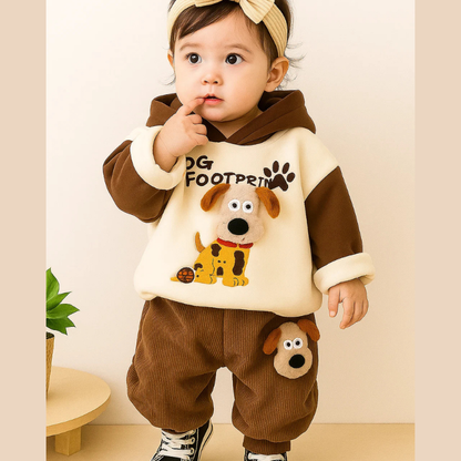 Ensemble Bébé Chien – Polaire – Chaud