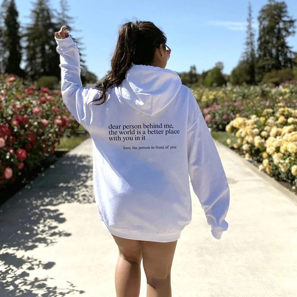 Hoodie Unisexe Message Positif