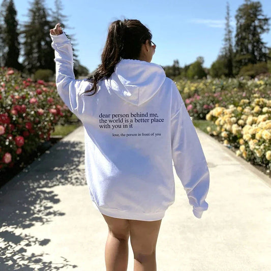 Hoodie Unisexe Message Positif