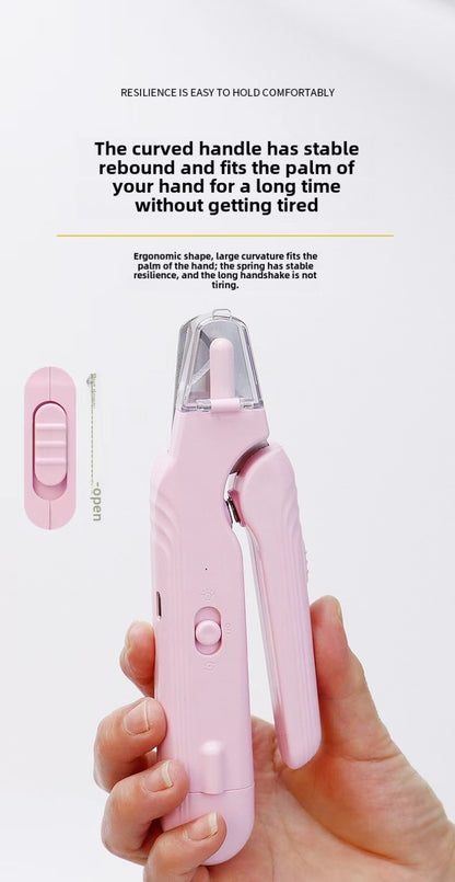 Coupe Griffes 2-en-1 LED Rechargeable