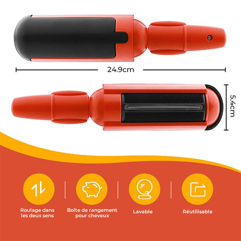 Rouleau Anti-Poils Réutilisable Animaux