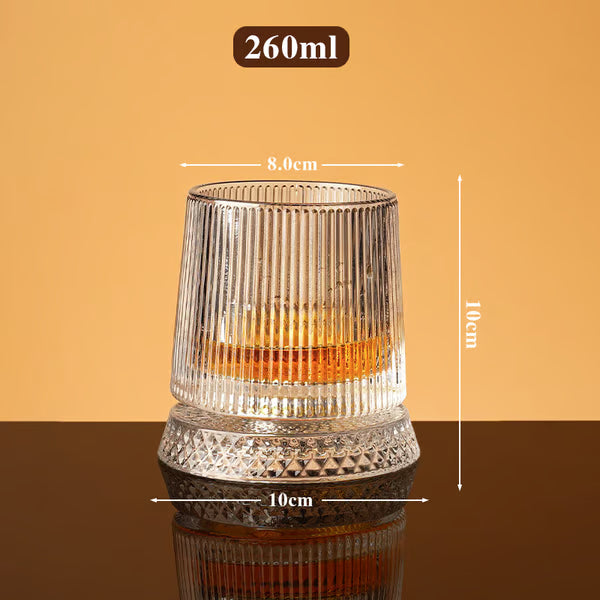 Verre Whisky Cristal Rotatif 360°