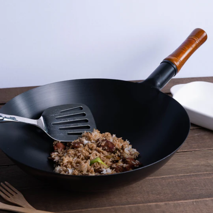 Wok Acier – Manche Bois – Cuisine Asiatique