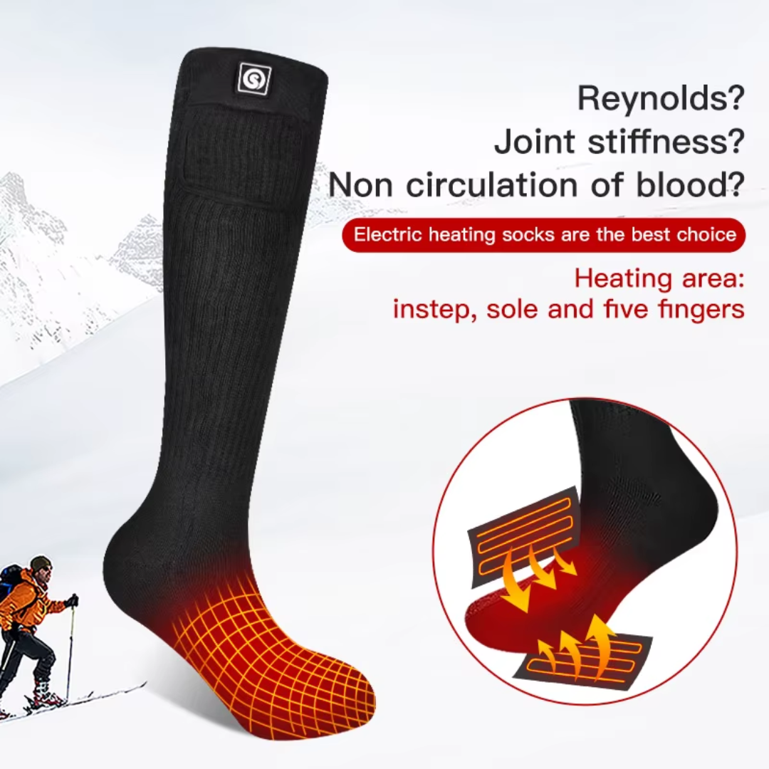 Chaussettes Chauffantes – Rechargeables – Hiver Extérieur