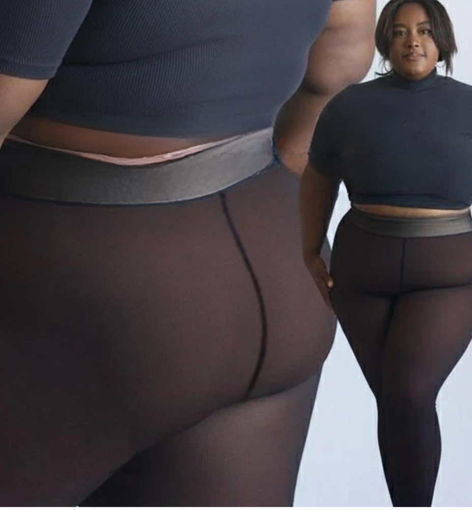 Collant Polaire Transparent – Taille Haute – Hiver