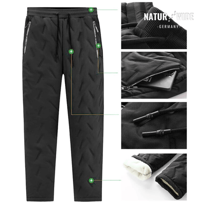 Pantalon Jogging Hiver – Doublé Polaire – Poches Zippées