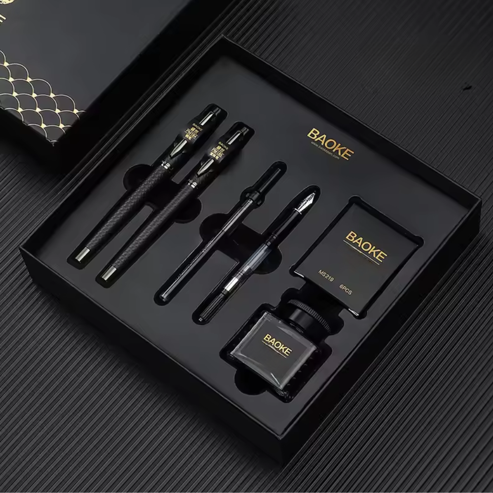 Coffret Cadeau Élégant de Stylo-Plume | Signature, Journal & Calligraphie
