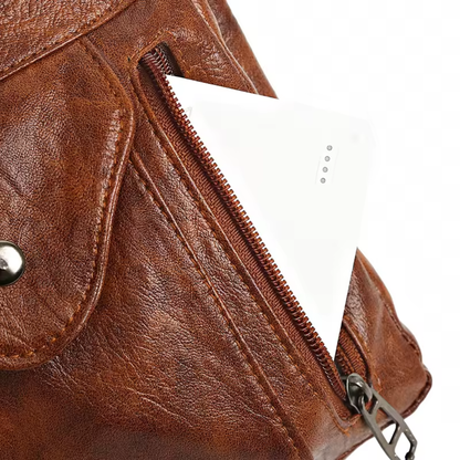 Amélie Bandoulière en Cuir | Sac Bandoulière Compact pour Femme