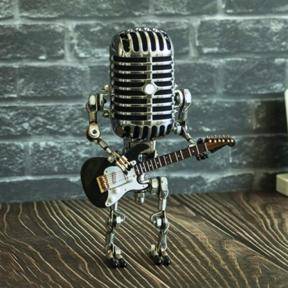 Statuette Microphone – Métal – Avec Guitare