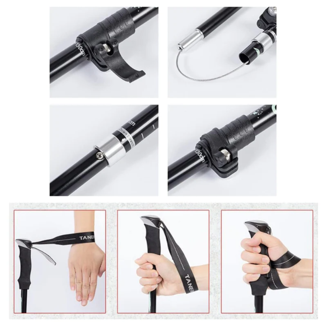 Bâtons Randonnée – Télescopiques – Réglables