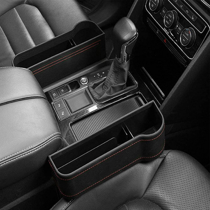 Organisateur de voiture en cuir pour siège | Rangement multifonctionnel pour voiture