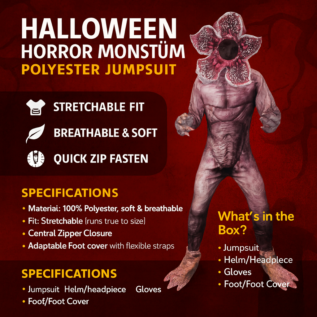 Costume Monstre Horreur Halloween Complet