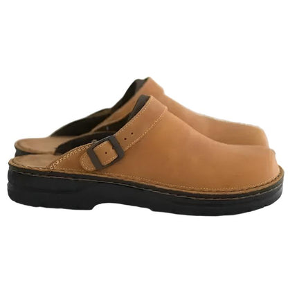 BirchClog | Pantoufles Orthopédiques pour Hommes en Cuir