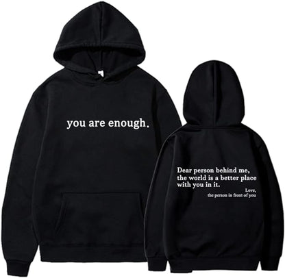 Hoodie Unisexe Message Positif