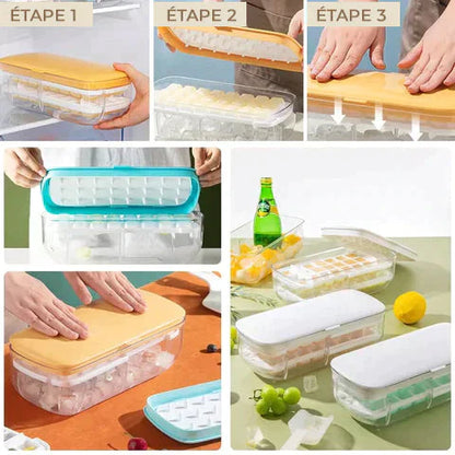 Bac à Glaçons Presse 2-en-1