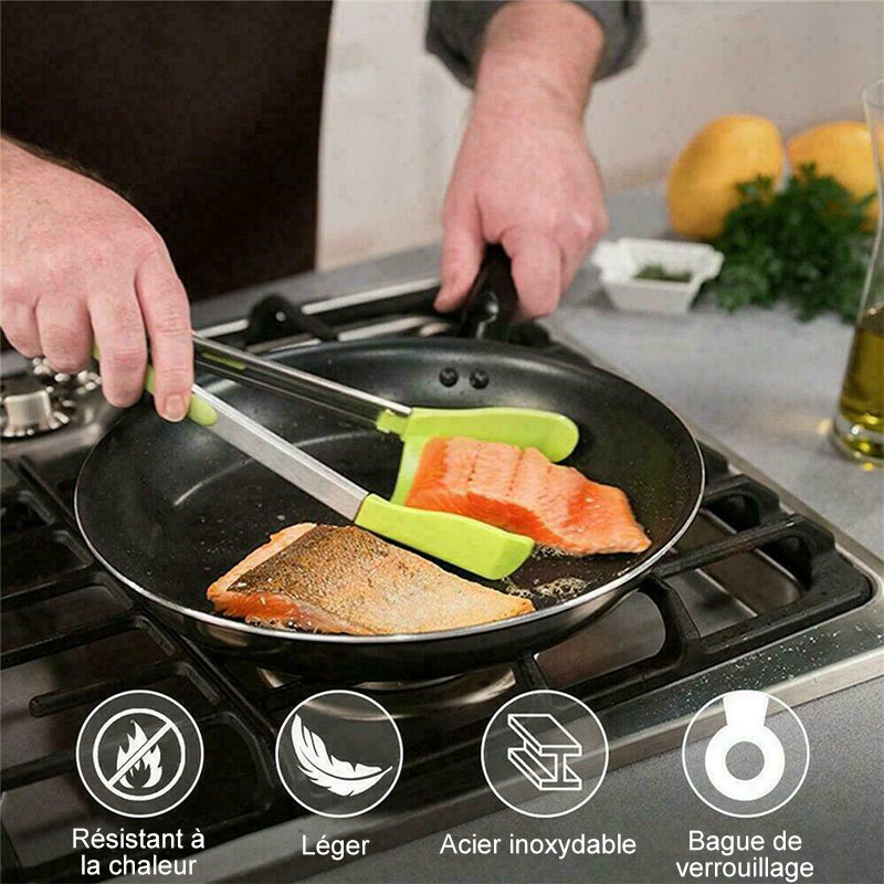 Spatule Pince 2-en-1 Silicone