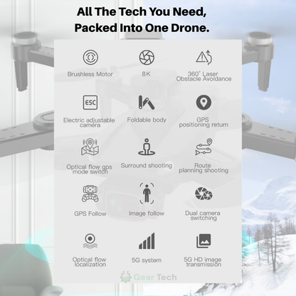 Drone GPS 8K Double Caméra
