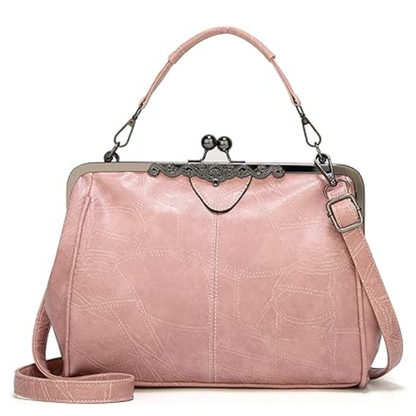 Améliane Sac à Main Vintage en Cuir | Sac Bandoulière Rétro et Intemporel