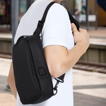 StreetGear Pro Vert | Sac à Bandoulière Léger pour Travail & Loisir Hommes