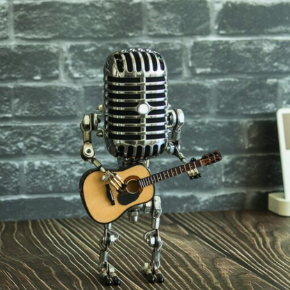 Statuette Microphone – Métal – Avec Guitare